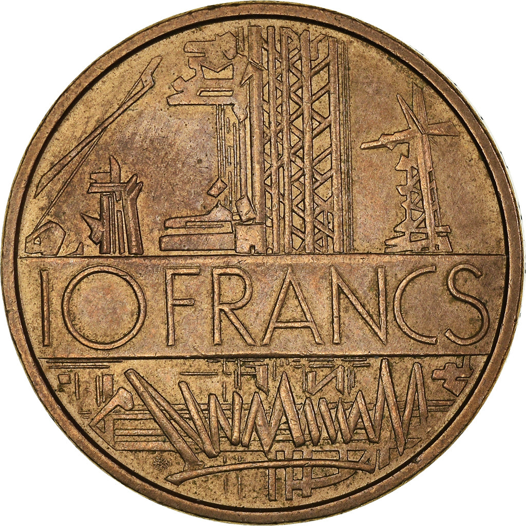 Coin, France, Mathieu, 10 Francs, 1974, Tranche B, AU(50-53), Nickel-brass