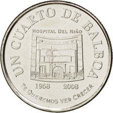 PANAMA, 1/4 Balboa, 2008, Royal Canadian Mint, KM #138, MS(63), Copper-Nickel...