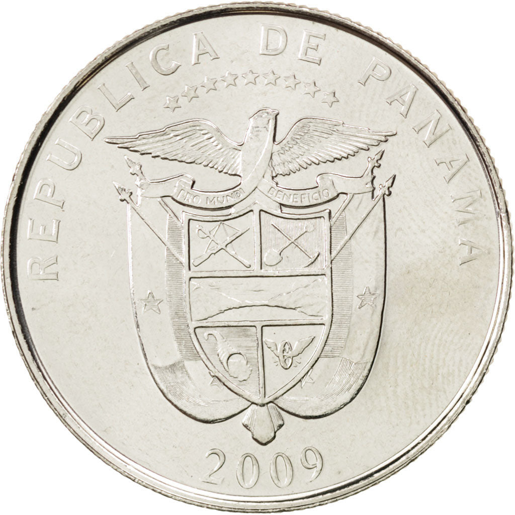 PANAMA, 50 Centesimos, 2009, Royal Canadian Mint, KM #139, MS(63),...