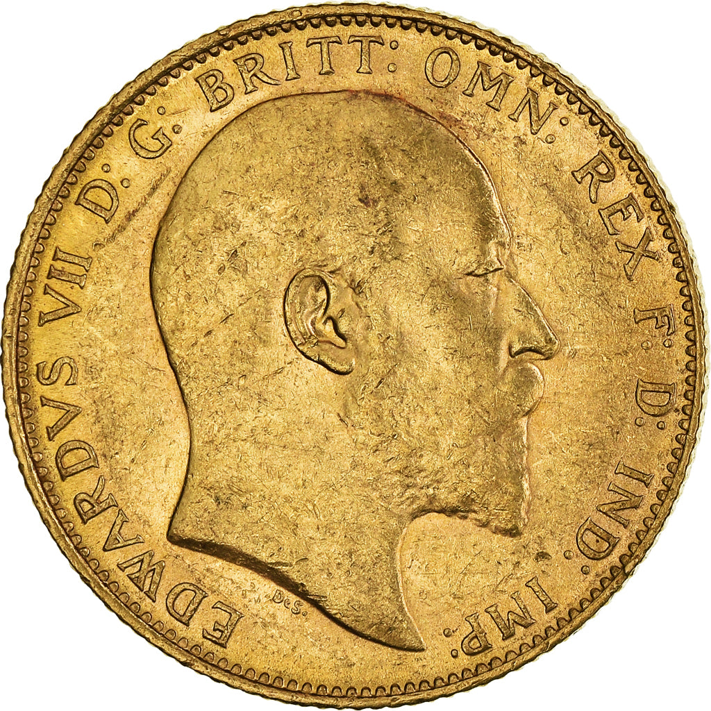 Münze, Australien, Edward VII, Sovereign, 1909, Sydney, VZ, Gold, KM:15