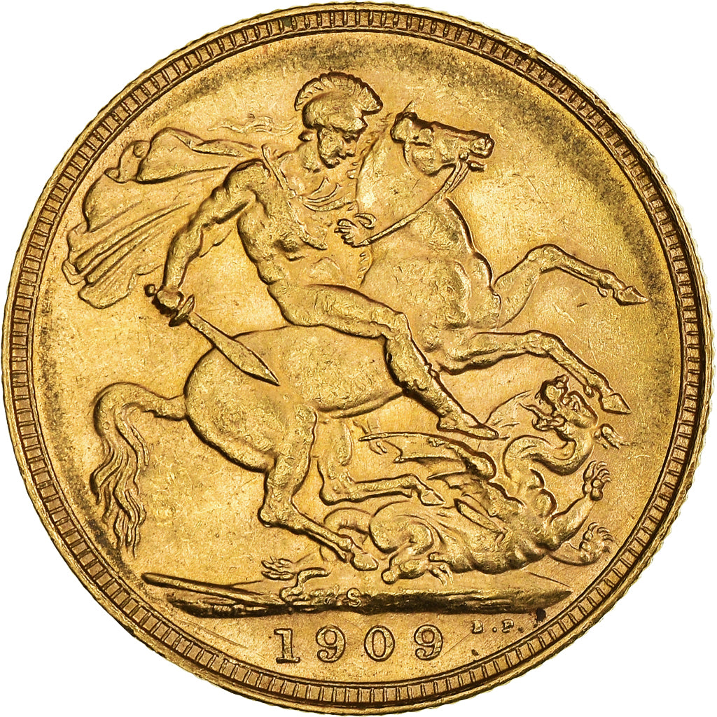Münze, Australien, Edward VII, Sovereign, 1909, Sydney, VZ, Gold, KM:15