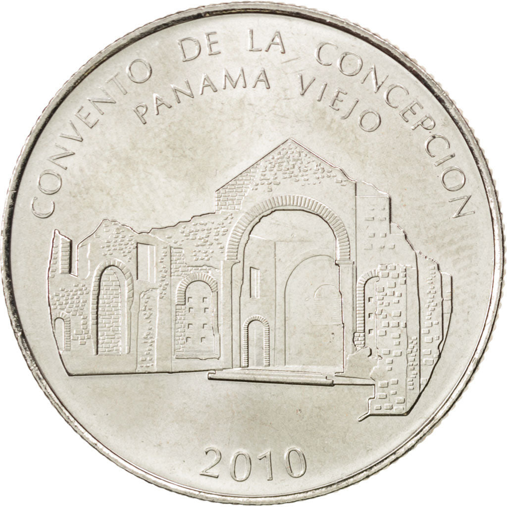 PANAMA, 1/2 Balboa, 2010, Royal Canadian Mint, KM #140, MS(63), Copper-Nickel...