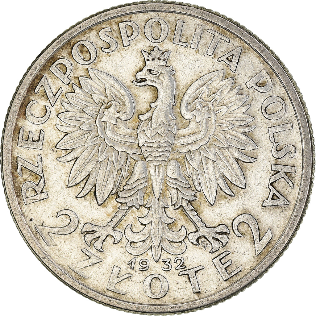 Monnaie, Pologne, 2 Zlote, 1932, Warsaw, TTB+, Argent, KM:20