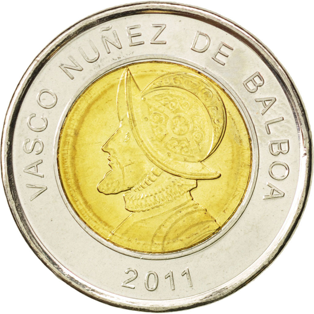PANAMA, Balboa, 2011, Royal Canadian Mint, KM #141, MS(63), Bi-Metallic, 26.5,..