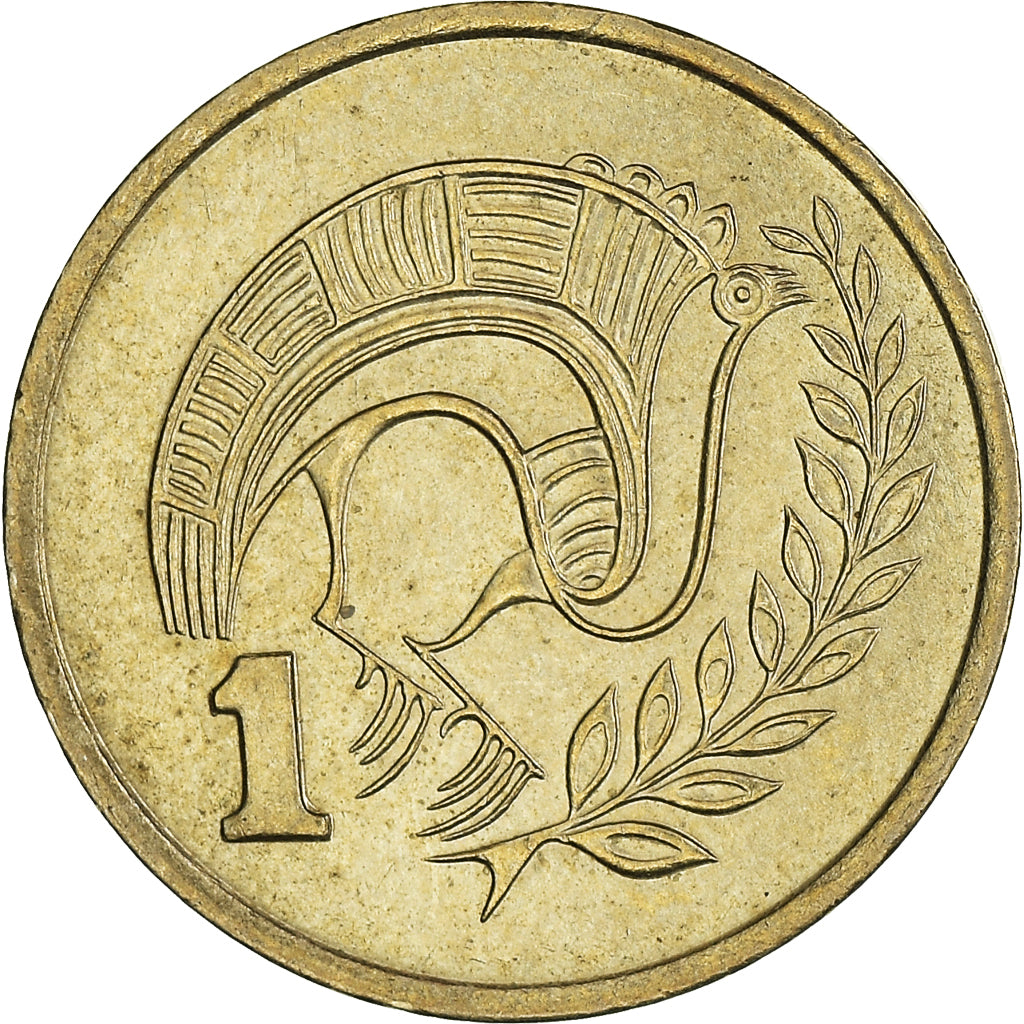Coin, Cyprus, Cent, 1983, AU(50-53), Nickel-brass, KM:53.1