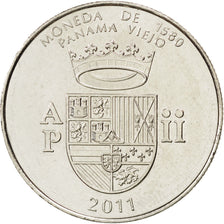PANAMA, 1/2 Balboa, 2011, Royal Canadian Mint, KM #142, MS(63), Copper-Nickel...