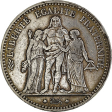 Coin, France, Hercule, 5 Francs, 1875, Paris, EF(40-45), Silver, KM:820.1