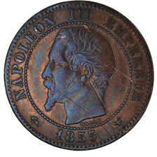 Monnaie, France, Napoléon III, 2 Centimes, 1855, Lille, TB+, Bronze