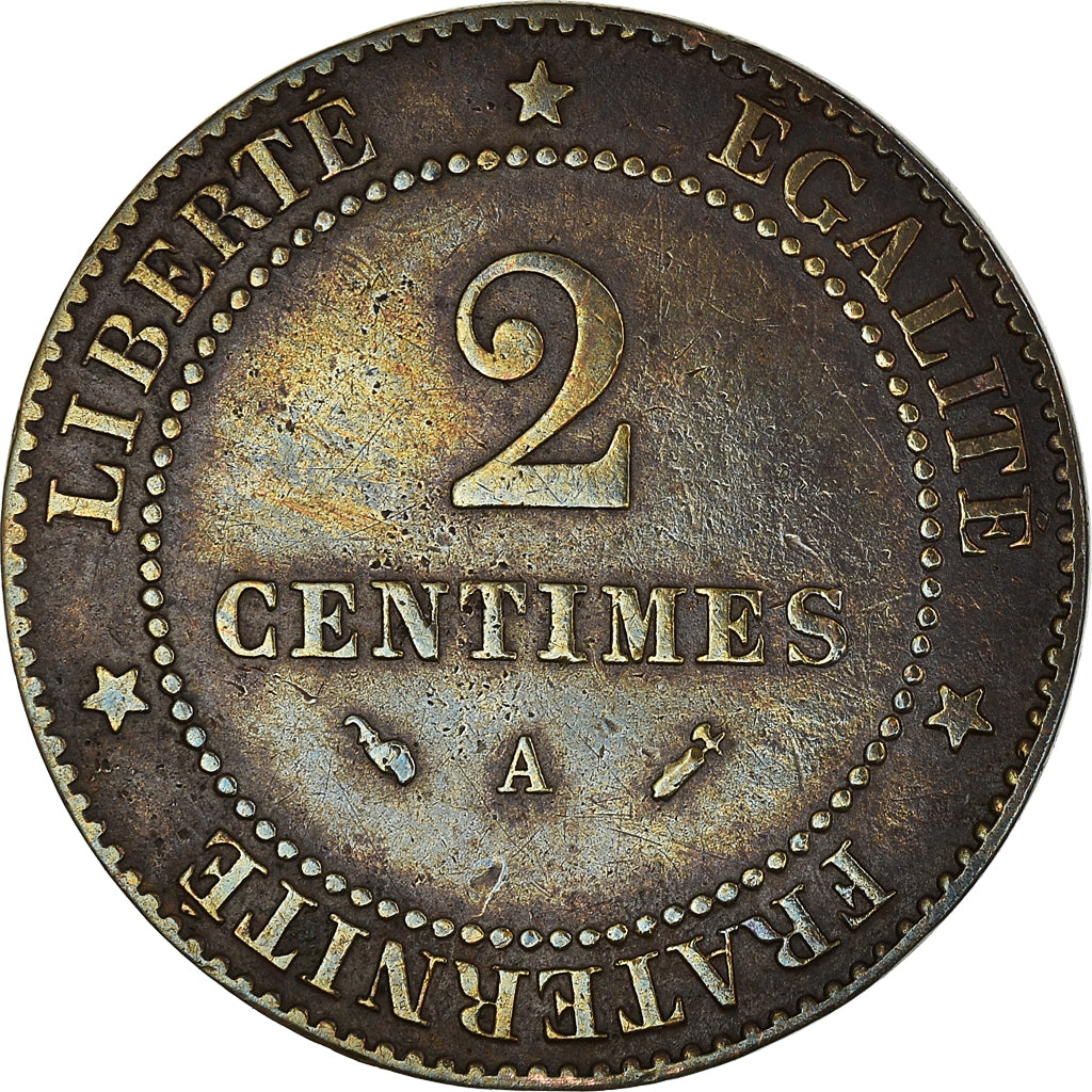 Coin, France, Cérès, 2 Centimes, 1896, Paris, EF(40-45), Bronze, KM:827.1