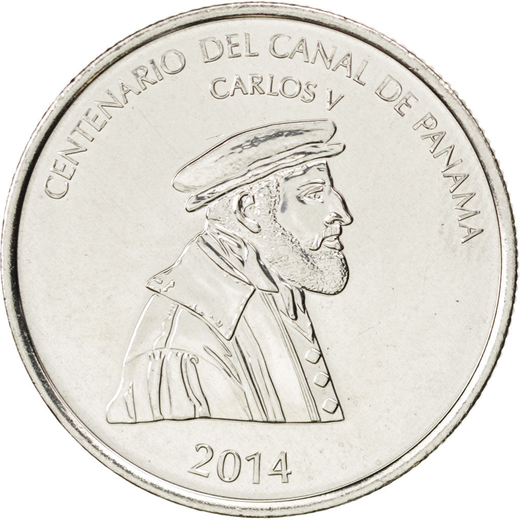 Panama, 1/2 Balboa, 2014, KM #New, MS(63), Copper-Nickel Clad Copper, 11.27