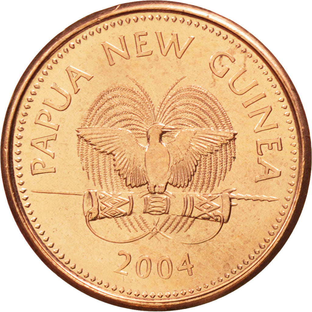 PAPUA NEW GUINEA, Toea, 2004, KM #1, MS(63), Bronze, 17.65, 1.64
