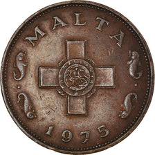Coin, Malta, Cent, 1975, British Royal Mint, AU(50-53), Bronze, KM:8