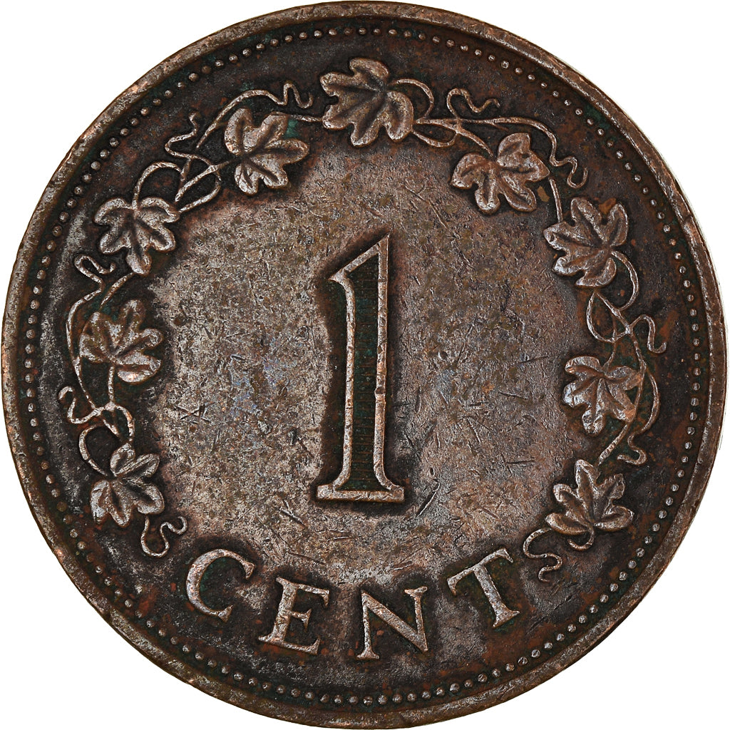 Moeda, Malta, Cent, 1975, British Royal Mint, AU(50-53), Bronze, KM:8