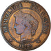 Coin, France, Cérès, 2 Centimes, 1890, Paris, VF(20-25), Bronze, KM:827.1