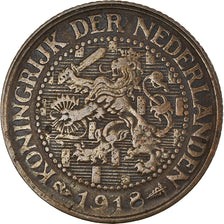 Coin, Netherlands, Wilhelmina I, 2-1/2 Cent, 1918, EF(40-45), Bronze, KM:150