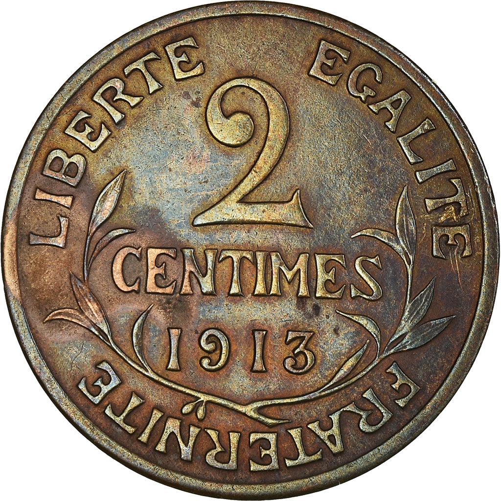 Monnaie, France, Dupuis, 2 Centimes, 1913, Paris, TTB, Bronze, Gadoury:107