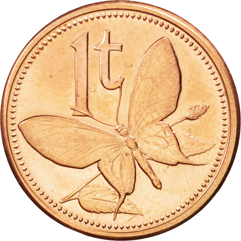 Coin, Papua New Guinea, Toea, 2004, MS(63), Bronze, KM:1
