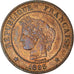 Moeda, França, Cérès, 2 Centimes, 1895, Paris, AU(50-53), Bronze, KM:827.1