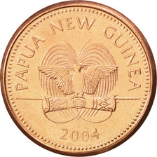 PAPUA NEW GUINEA, 2 Toea, 2004, KM #2, MS(63), Bronze, 21.6, 3.33