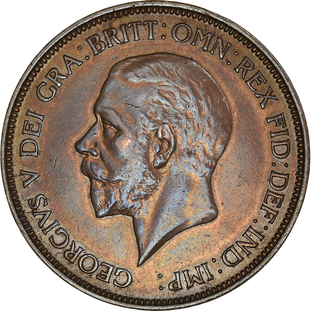 Coin, Great Britain, George V, Penny, 1936, AU(50-53), Bronze, KM:838