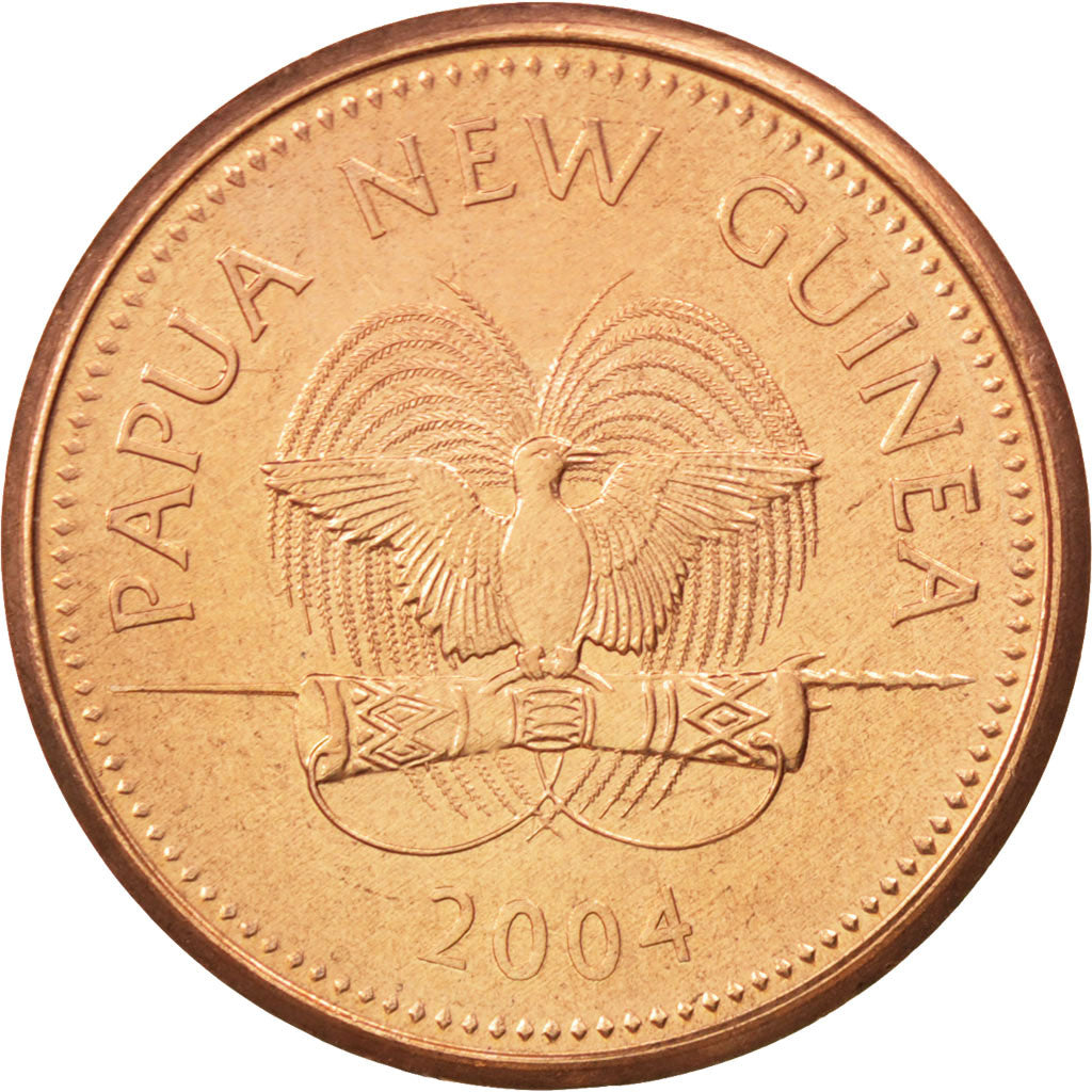 PAPUA NEW GUINEA, 2 Toea, 2004, KM #2, MS(63), Bronze, 21.6, 3.29