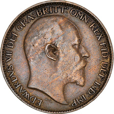 Coin, Great Britain, Edward VII, Farthing, 1907, EF(40-45), Bronze, KM:792