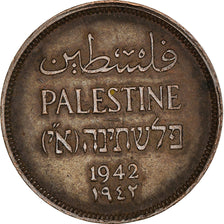Coin, Palestine, Mil, 1942, EF(40-45), Bronze, KM:1