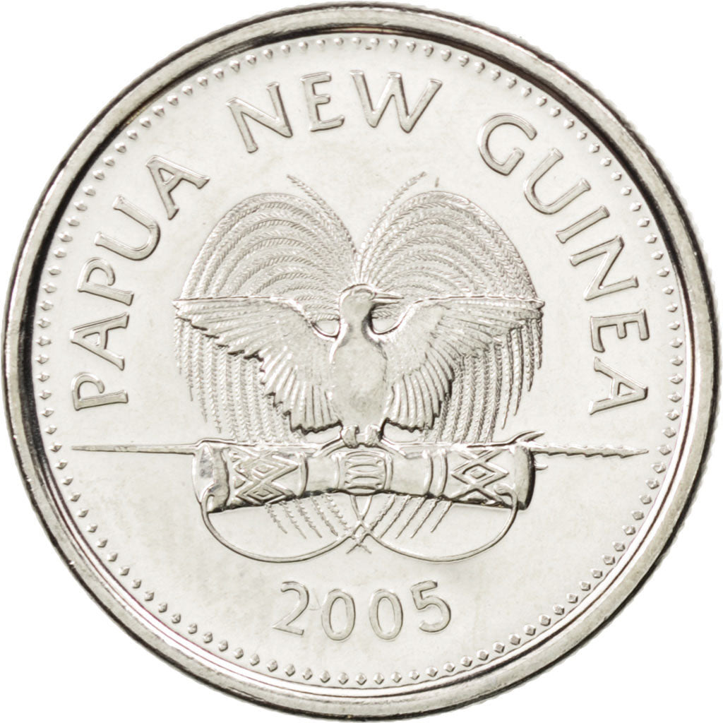 Monnaie, Papua New Guinea, 5 Toea, 2005, SPL, Nickel plated steel, KM:3a