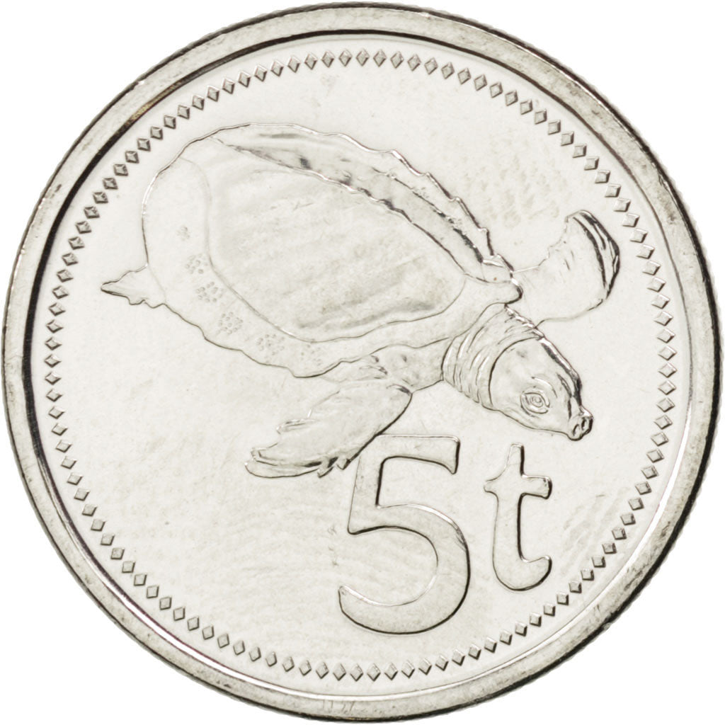 Monnaie, Papua New Guinea, 5 Toea, 2005, SPL, Nickel plated steel, KM:3a