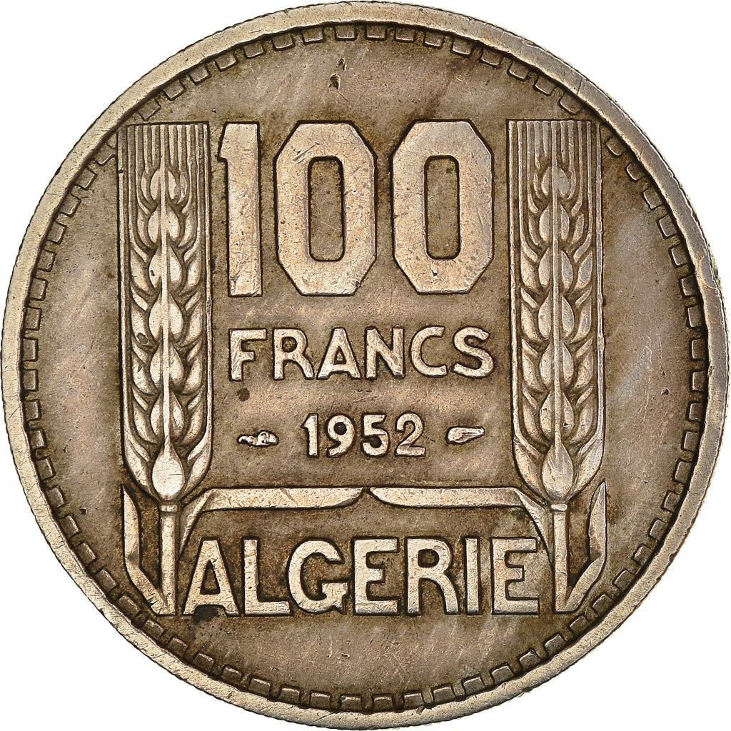 Coin, Algeria, 100 Francs, 1952, Paris, EF(40-45), Copper-nickel, KM:93