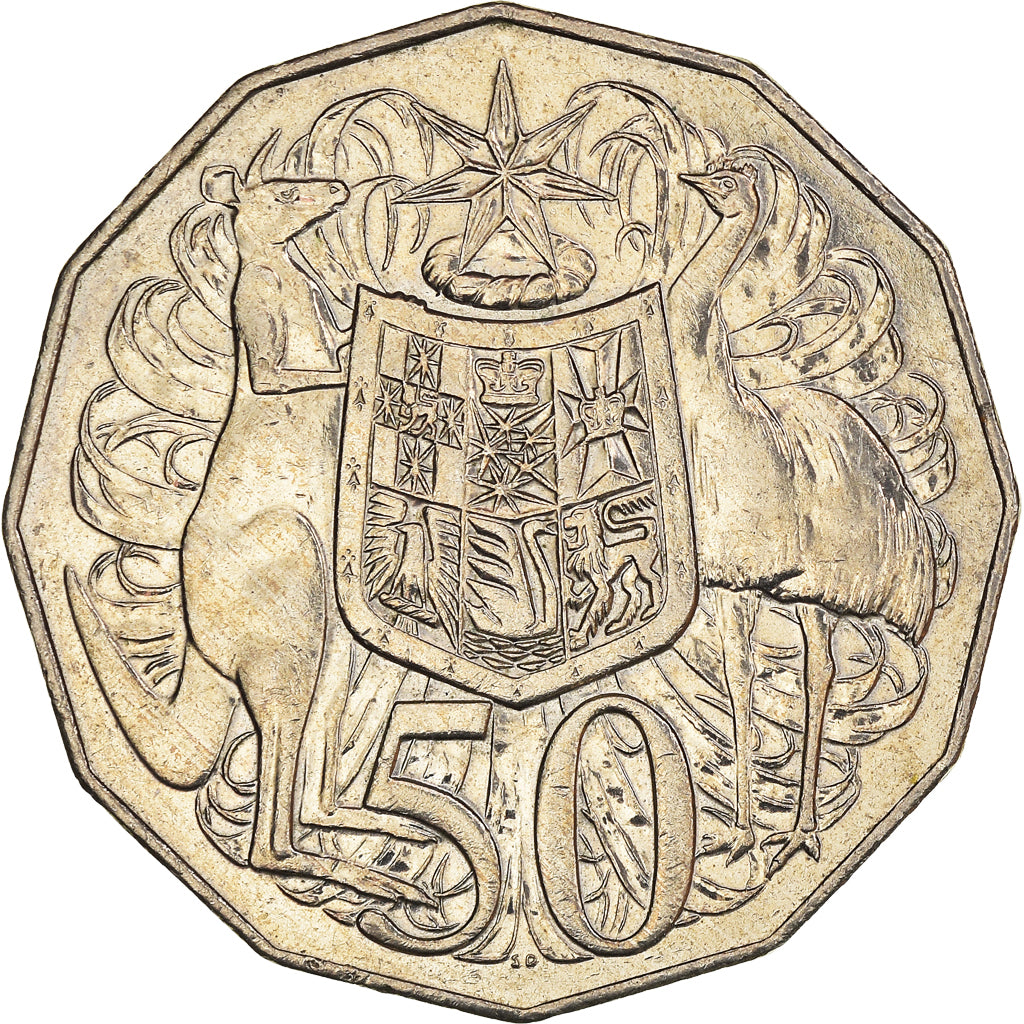 Coin, Australia, Elizabeth II, 50 Cents, 2007, AU(50-53), Copper-nickel, KM:404