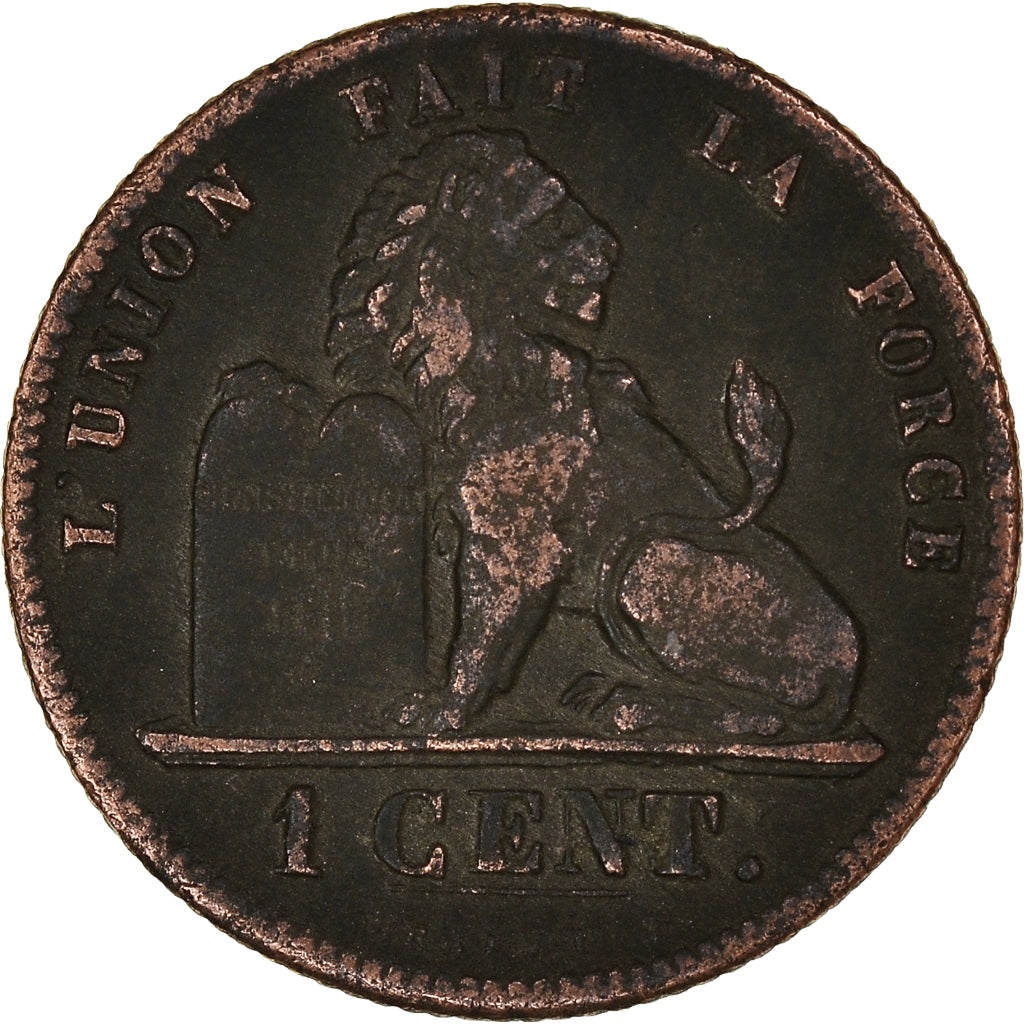 Coin, Belgium, Leopold I, Centime, 1862, VF(30-35), Copper, KM:1.2