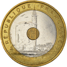 Moeda, França, Jeux Méditerranéens, 20 Francs, 1993, AU(50-53), Trimetálico
