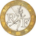 Coin, France, Génie, 10 Francs, 2000, AU(55-58), Bi-Metallic, KM:964.1