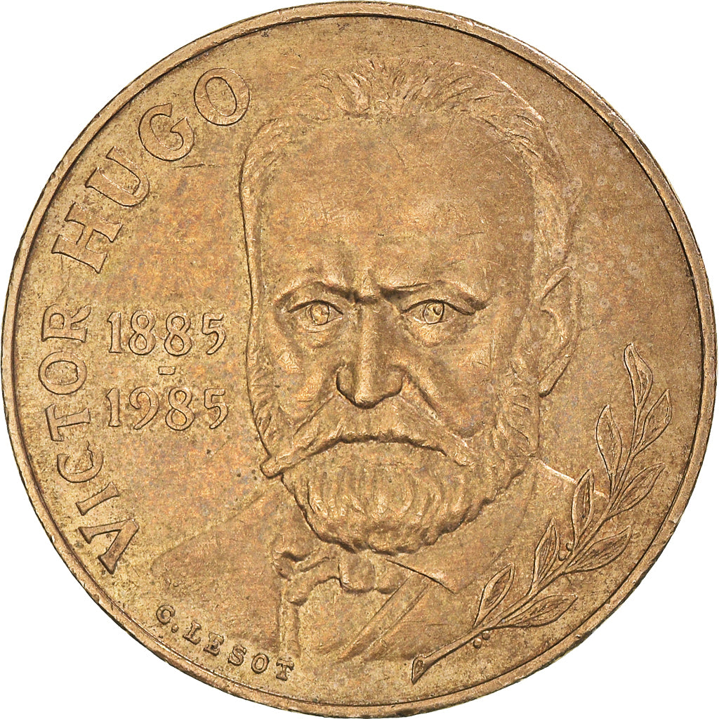 Münze, Frankreich, Victor Hugo, 10 Francs, 1985, Tranche B, SS, Nickel-Bronze