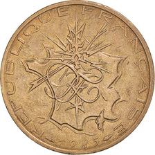 Coin, France, Mathieu, 10 Francs, 1985, Tranche B, EF(40-45), Nickel-brass