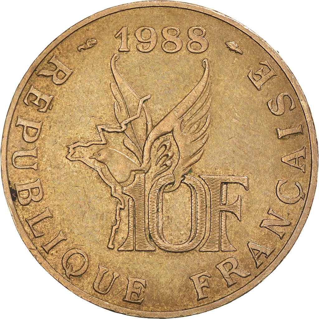 Monnaie, France, Roland Garros, 10 Francs, 1988, Tranche A, TTB
