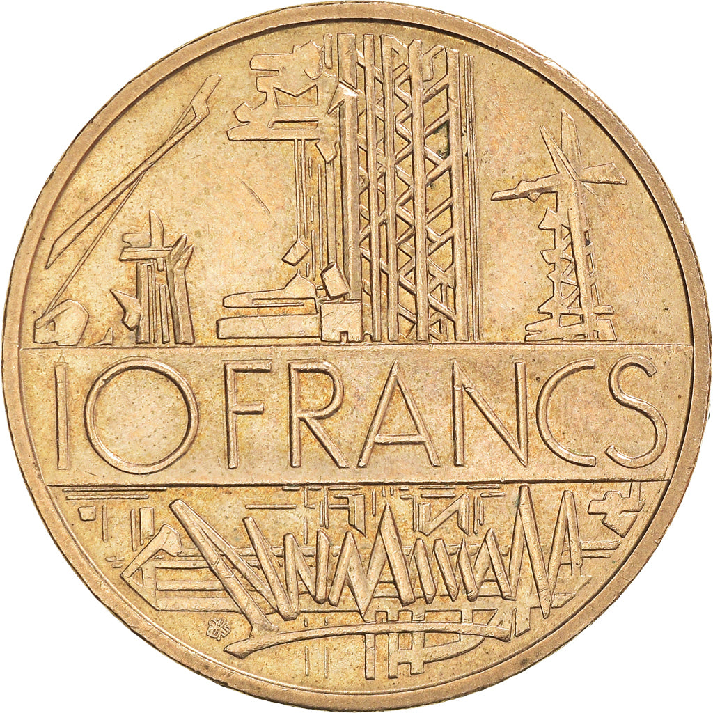 Coin, France, Mathieu, 10 Francs, 1985, Tranche B, AU(50-53), Nickel-brass