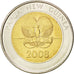 Monnaie, Papua New Guinea, 2 Kina, 2008, SPL, Bi-Metallic, KM:51