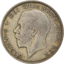 Coin, Great Britain, George V, 1/2 Crown, 1922, VF(30-35), Silver, KM:818.1a