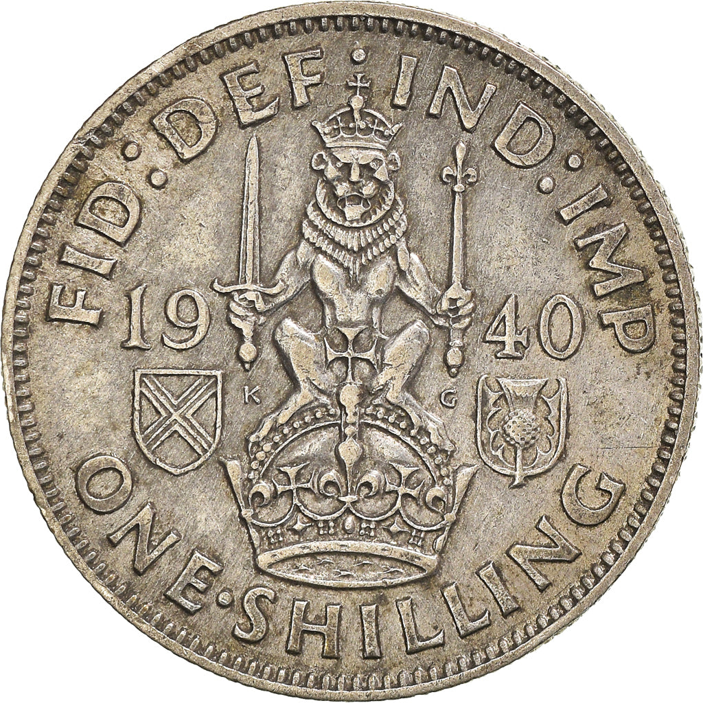 Coin, Great Britain, George VI, Shilling, 1940, EF(40-45), Silver, KM:854