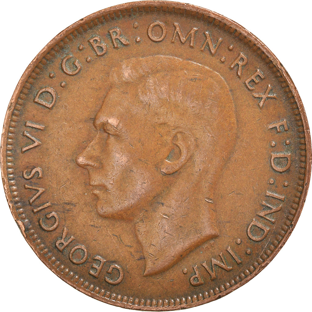 Coin, Australia, George VI, Penny, 1945, EF(40-45), Bronze, KM:36