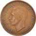 Coin, Australia, George VI, Penny, 1945, EF(40-45), Bronze, KM:36