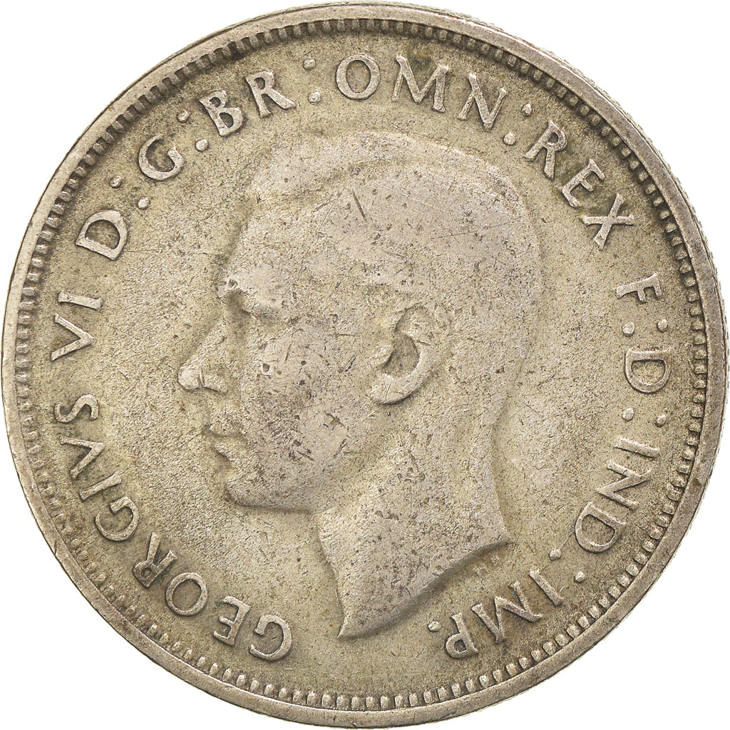 Coin, Australia, George VI, Florin, 1947, Melbourne, EF(40-45), Silver, KM:40a
