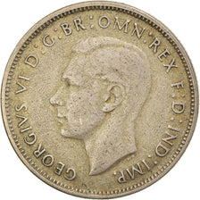 Moeda, Austrália, George VI, Florin, 1947, Melbourne, EF(40-45), Prata, KM:40a