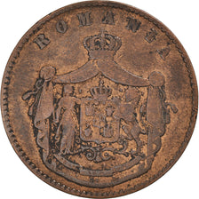 Coin, Romania, Carol I, 10 Bani, 1867, VF(20-25), Copper, KM:4.1