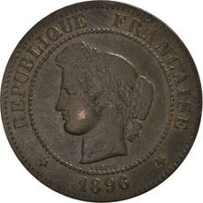 Coin, France, Cérès, 5 Centimes, 1896, Paris, EF(40-45), Bronze, KM:821.1