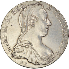 Coin, Austria, Joseph II, Thaler, 1780, Restrike, EF(40-45), Silver, KM:T1