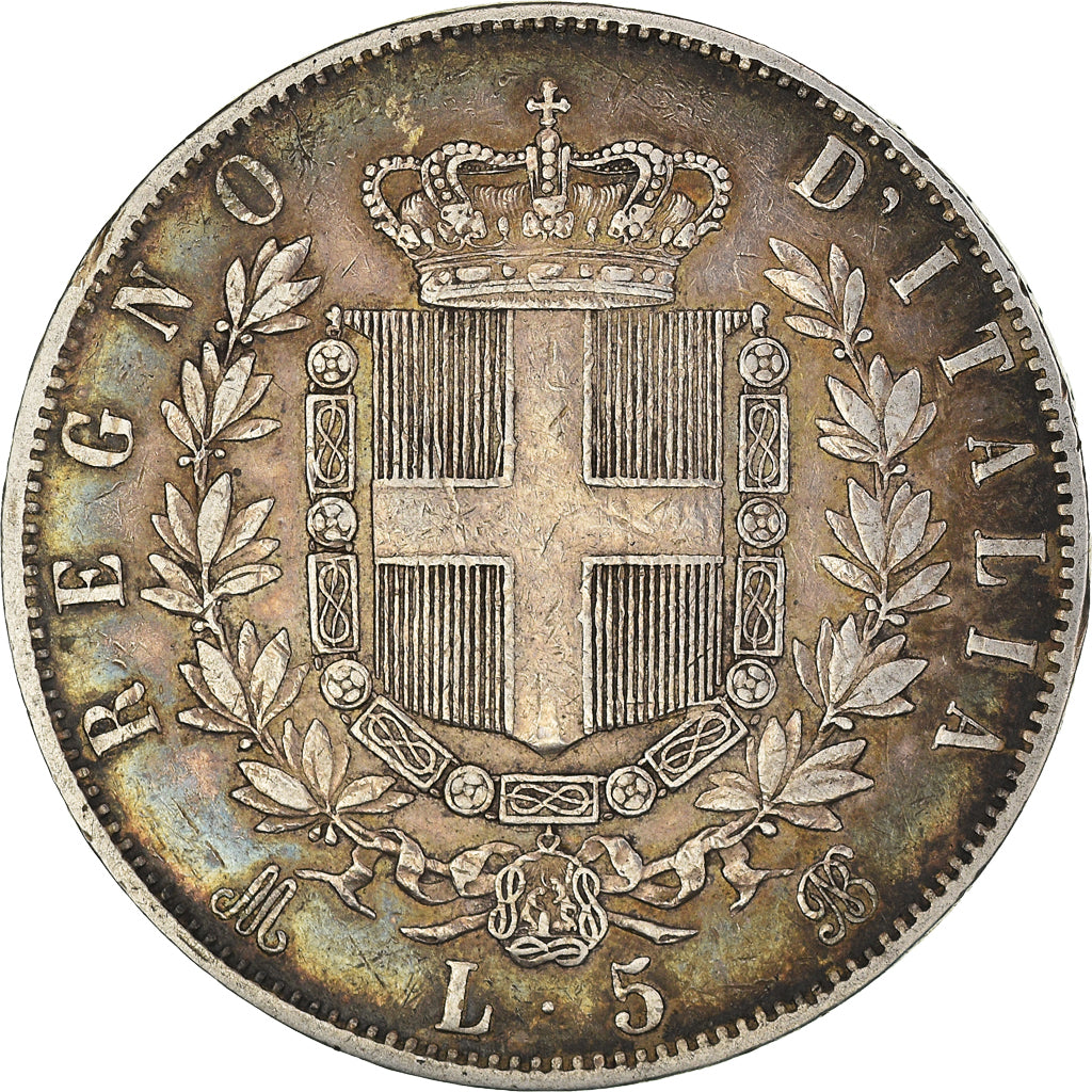 Monnaie, Italie, Vittorio Emanuele II, 5 Lire, 1874, Milan, TTB, Argent, KM:8.3