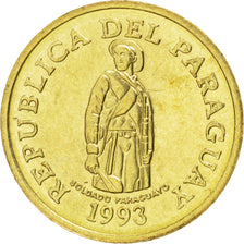 PARAGUAY, Guarani, 1993, KM #192, MS(63), Brass Plated Steel, 15.03, 1.48